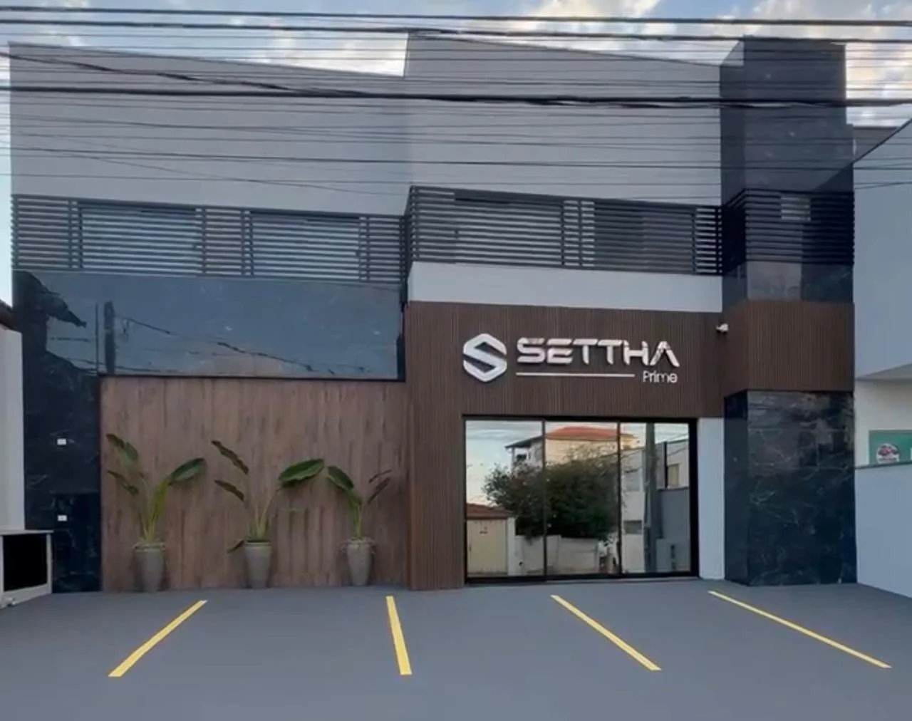 Fachada da unidade da Settha em Laranjal Paulista